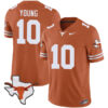 Vince Young Texas Longhorns Football Orange Vapor F.U.S.E Limited Stitched Jersey