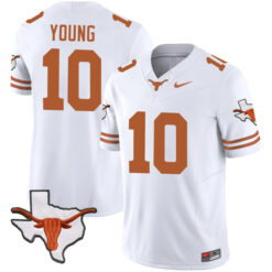 Vince Young Texas Longhorns Football White Vapor F.U.S.E Limited Stitched Jersey