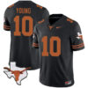 Vince Young Texas Longhorns Football Black Vapor F.U.S.E Limited Stitched Jersey