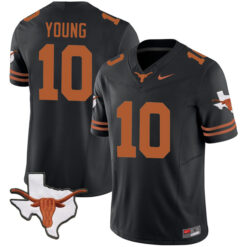 Vince Young Texas Longhorns Football Black Vapor F.U.S.E Limited Stitched Jersey