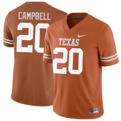 Earl Campbell Texas Longhorns Football Orange Home Game Stitched Jersey