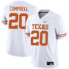Earl Campbell Texas Longhorns Football White Away Game Stitched Jersey