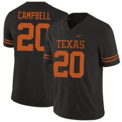 Earl Campbell Texas Longhorns Football Black Alternate Game Stitched Jersey