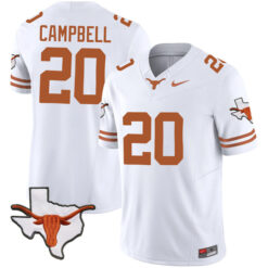 Earl Campbell Texas Longhorns Football White Vapor F.U.S.E Limited Stitched Jersey