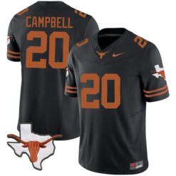 Earl Campbell Texas Longhorns Football Black Vapor F.U.S.E Limited Stitched Jersey