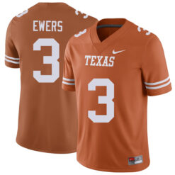 Quinn Ewers Texas Longhorns Football Orange Home Game Stitched Jersey