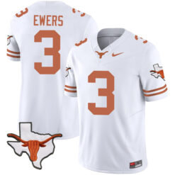 Quinn Ewers Texas Longhorns Football White Vapor F.U.S.E Limited Stitched Jersey