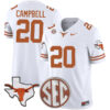 Earl Campbell Texas Longhorns Football White Vapor F.U.S.E Limited Stitched Jersey w/ SEC Patch
