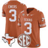 Quinn Ewers Texas Longhorns Football Orange Vapor F.U.S.E Limited Stitched Jersey w/ SEC Patch