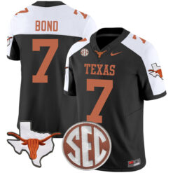 Isaiah Bond Texas Longhorns Football Alternate Black Vapor F.U.S.E Limited Stitched Jersey w/ SEC Patch