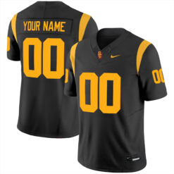 Custom USC Trojans Football Black Vapor F.U.S.E Limited Stitched Jersey