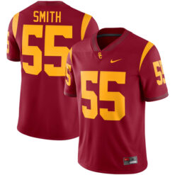 Carde Smith USC Trojans Football Cardinal Home Game Stitched Jersey