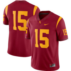 Drake London USC Trojans Football Cardinal Home Stitched Jersey