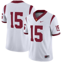 Drake London USC Trojans Football White Away Stitched Jersey