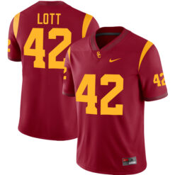 Ronnie Lott USC Trojans Football Cardinal Home Game Stitched Jersey