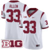 Marcus Allen USC Trojans Football White Away Game Stitched Jersey w/ B1G Patch