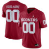 Custom Oklahoma Sooners Football Crimson Home Game Stitched Jersey