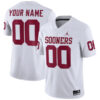 Custom Oklahoma Sooners Football White Away Game Stitched Jersey