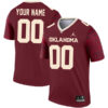 Custom Oklahoma Sooners Football Legend Crimson Stitched Jersey