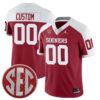 Custom Oklahoma Sooners Football Alternate Crimson Stitched Jersey w/ SEC Patch