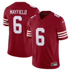 Baker Mayfield Oklahoma Sooners Football Crimson Alternate Stitched Jersey