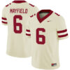 Baker Mayfield Oklahoma Sooners Football Cream Alternate Stitched Jersey