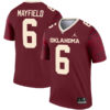 Baker Mayfield Oklahoma Sooners Football Crimson Legend Stitched Jersey