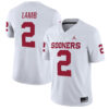 CeeDee Lamb Oklahoma Sooners Football White Away Stitched Jersey