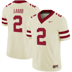 CeeDee Lamb Oklahoma Sooners Football Cream Alternate Stitched Jersey