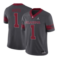 Jalen Hurts Oklahoma Sooners Football Grey Alternate Stitched Jersey