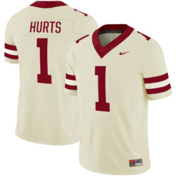 Jalen Hurts Oklahoma Sooners Football Cream Alternate Stitched Jersey