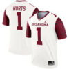 Jalen Hurts Oklahoma Sooners Football White Legend Stitched Jersey