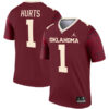 Jalen Hurts Oklahoma Sooners Football Crimson Legend Stitched Jersey
