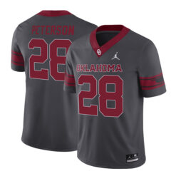 Adrian Peterson Oklahoma Sooners Football Grey Alternate Stitched Jersey