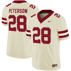 Adrian Peterson Oklahoma Sooners Football Cream Alternate Stitched Jersey