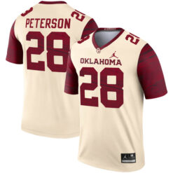 Adrian Peterson Oklahoma Sooners Football Cream Legend Stitched Jersey