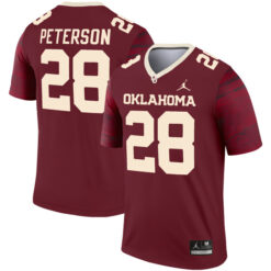 Adrian Peterson Oklahoma Sooners Football Crimson Legend Stitched Jersey