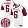 Baker Mayfield Oklahoma Sooners Football White Legend Stitched Jersey w/ SEC Patch