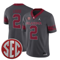 CeeDee Lamb Oklahoma Sooners Football Grey Alternate Stitched Jersey w/ SEC Patch