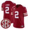 CeeDee Lamb Oklahoma Sooners Football Crimson Alternate Stitched Jersey w/ SEC Patch