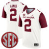 CeeDee Lamb Oklahoma Sooners Football White Legend Stitched Jersey w/ SEC Patch