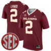 CeeDee Lamb Oklahoma Sooners Football Crimson Legend Stitched Jersey w/ SEC Patch