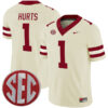 Jalen Hurts Oklahoma Sooners Football Cream Alternate Stitched Jersey w/ SEC Patch
