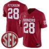 Adrian Peterson Oklahoma Sooners Football Crimson Home Stitched Jersey w/ SEC Patch
