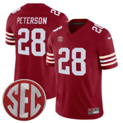 Adrian Peterson Oklahoma Sooners Football Crimson Alternate Stitched Jersey w/ SEC Patch