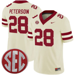 Adrian Peterson Oklahoma Sooners Football Cream Alternate Stitched Jersey w/ SEC Patch