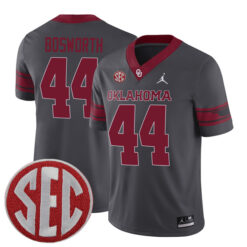 Brian Bosworth Oklahoma Sooners Football Grey Alternate Stitched Jersey w/ SEC Patch