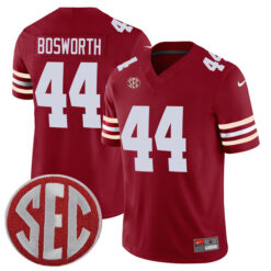 Brian Bosworth Oklahoma Sooners Football Crimson Alternate Stitched Jersey w/ SEC Patch