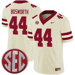 Brian Bosworth Oklahoma Sooners Football Cream Alternate Stitched Jersey w/ SEC Patch