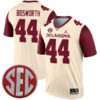Brian Bosworth Oklahoma Sooners Football Cream Legend Stitched Jersey w/ SEC Patch